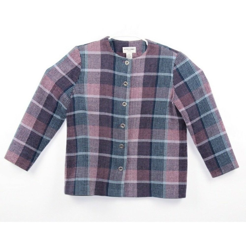 Alfred Dunner Petite Women's Blazer Plaid Jacket
